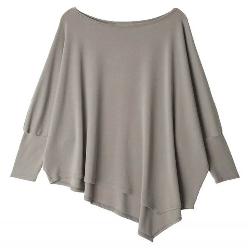 Large irregulat long blouses and shirts women batwing sleeve casual loose autumn tops big size ropa mujer fashion blusas