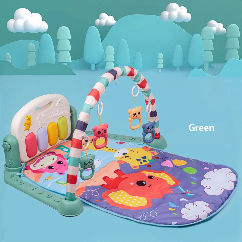 

Baby Gym Crawling Mat Baby Toy 0 12 Month Children Educational Keyboard Kid Developing Activity Piano Music Play Waking Mat Gyms