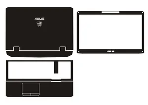 Наклейки для ASUS G75 G75VW G75VX G751 G751JY G751JT G751JM G751JL G752 G752VT G752VL G752VY G752VS G752VM, 3 шт.