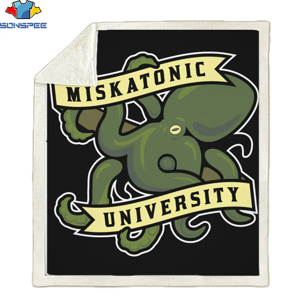 

SONSPEE 2020 New Men's Blanket Good Luck Cthulhu Blanket Longsleeve 3d Print Hip Hop Streetwear Warm and Comfortable Blanket