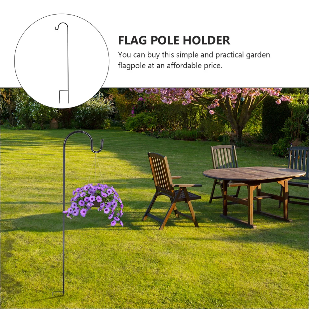 1 шт. практичная подвесная стойка для садового флага ярдовый баннер крючок
