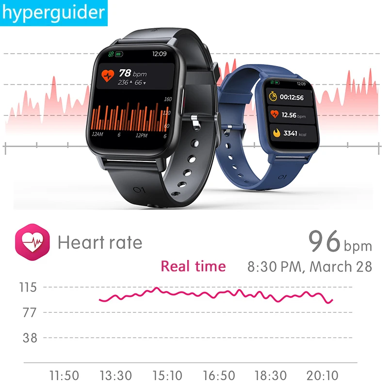 Смарт часы hyperguide 2021 для мужчин и женщин ЭКГ температура тела Bluetooth 5 0 Xiaomi mi Huawei Honor