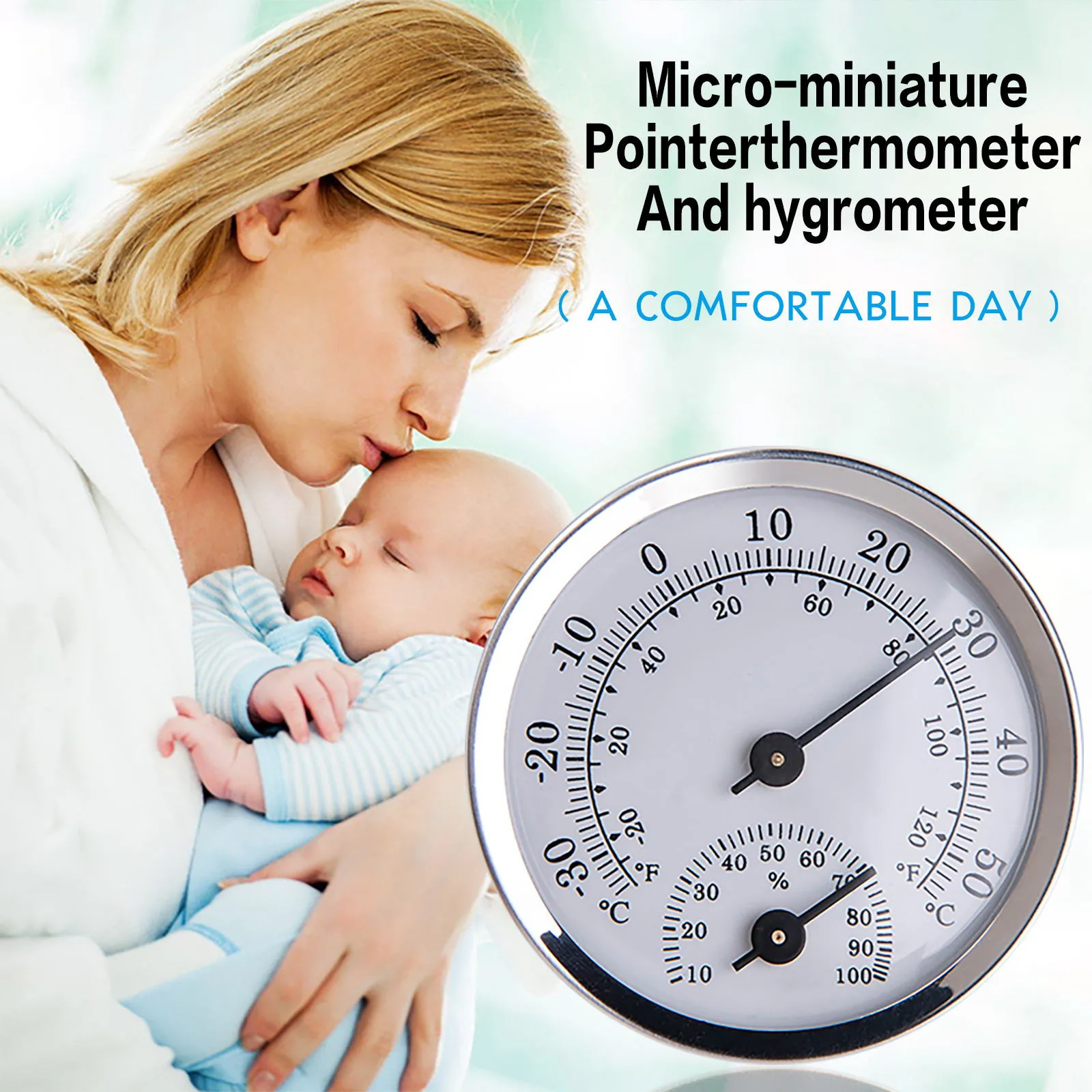 Настенный аналоговый измеритель влажности термометр и гигрометр для сауны