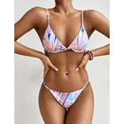 Miturn 2021 новый сексуальный цветочный принт с низкой талией комплект бикини из двух частей купальник Женская пляжная одежда купальник купальный костюм