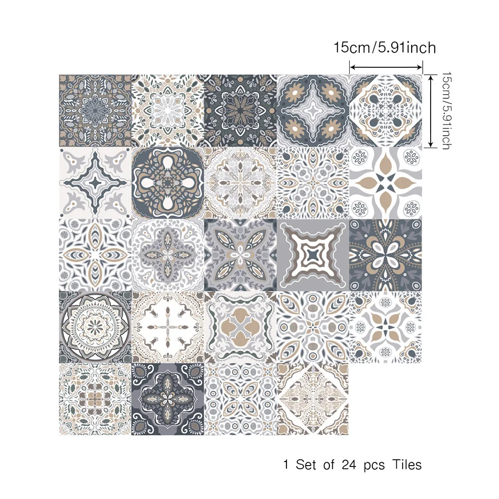 24 плитки кухонные обои самоклеящаяся Настенная Наклейка с защитой от масла