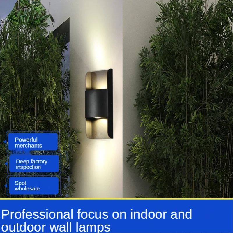 СВЕТОДИОДНЫЙ Уличный настенный светильник с двойной головкой верхний и нижний