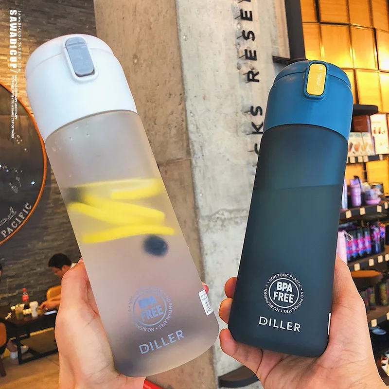 Бутылка для воды популярная серая мужская Спортивная дорожная бутылка напитков