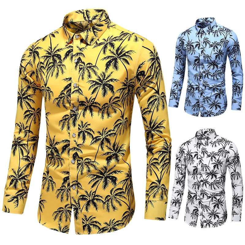 LIFENWENNA 6XL 7XL рубашка для мужчин новые модные рубашки с длинным рукавом цветочным