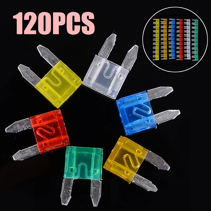 

Новое поступление, 120 шт., автомобильный стандартный набор лезвий, 5 А, 10 А, 15 А, 20 А, 25 А, 30 А, сменные Автомобильные предохранители, набор в ассо...