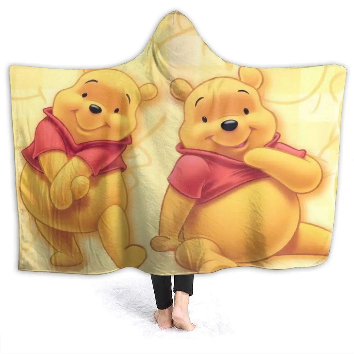 

Одеяло с капюшоном "Винни-Пух", Фланелевое, с 3D-принтом