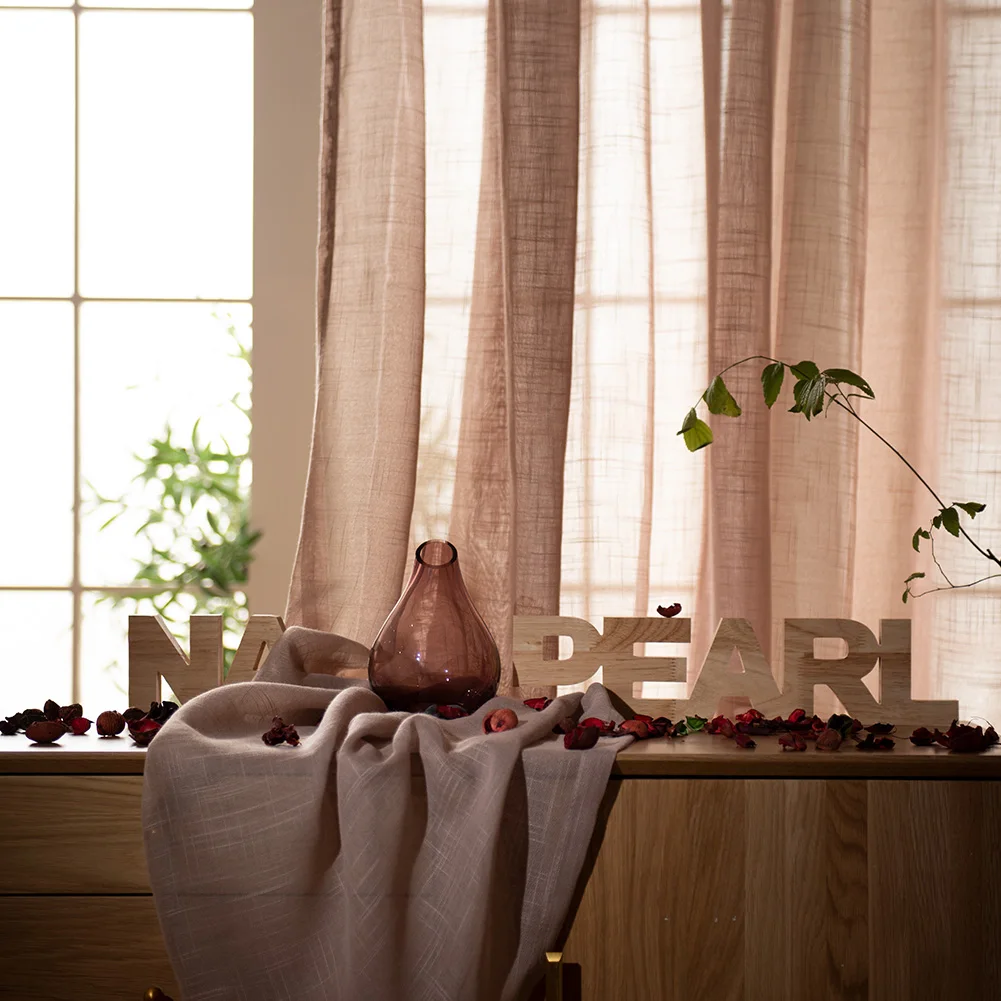 Японские занавески из хлопка и льна для балкона спальни гостиной оконная пряжа