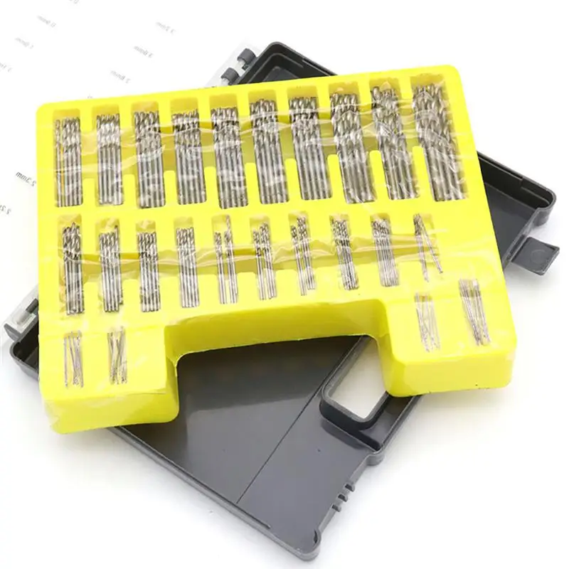 150 шт из высокопрочной стали микро насадка спирального сверла набор мини