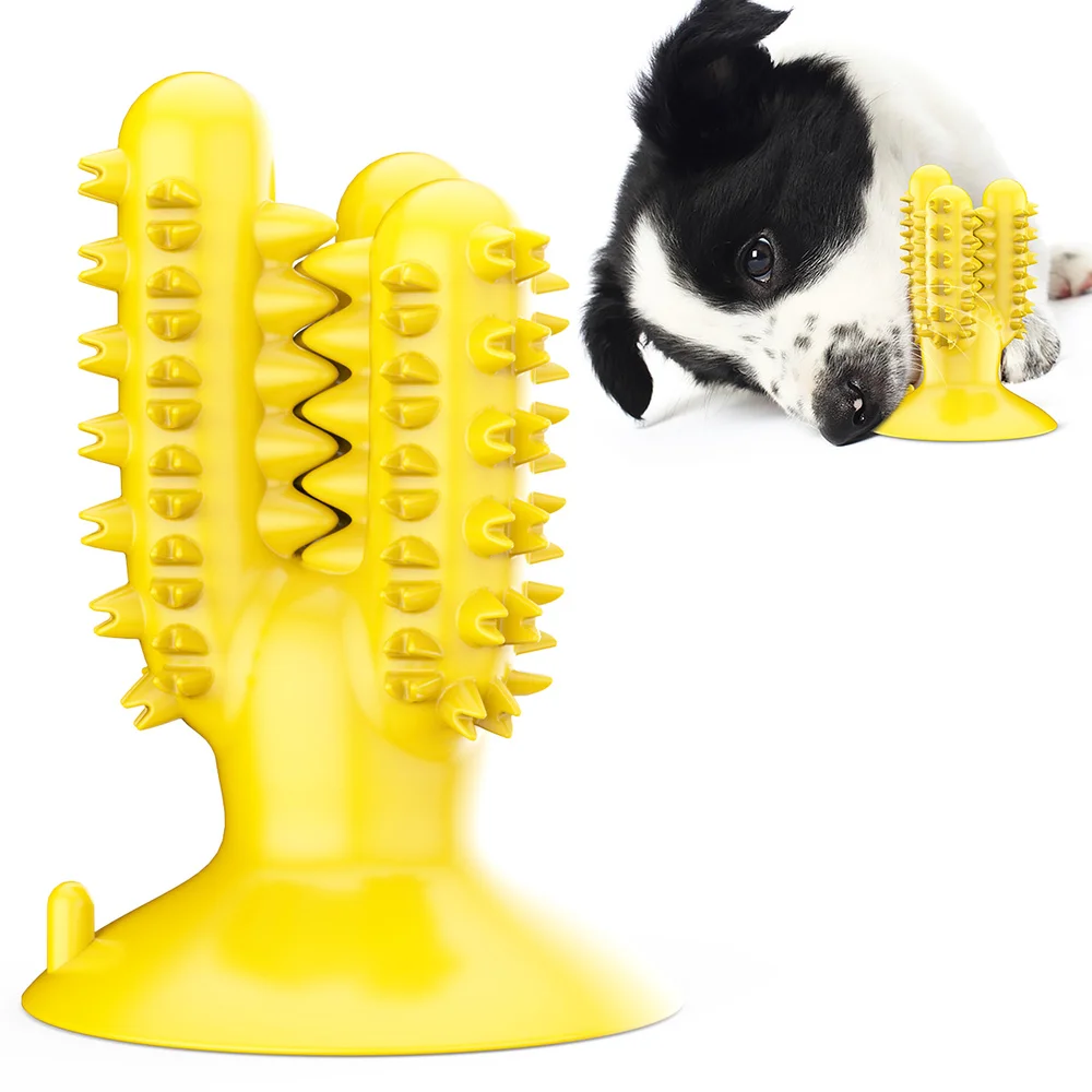 

Собака игрушки Кактус собак и кошек молярная чистка зубов Зубная щётка палка ручной стабилизатор для тренировки щенка жевательной резинки,...