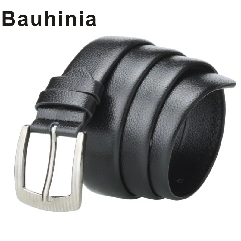 

Bauhinia brand new alloy pin buckle 120CM men's belt all-inclusive casual men's lychee pattern scratch-resistant belt