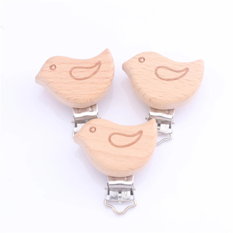 5 шт./лот пищевой бук деревянный зажим в форме животного сердца фиксатор для