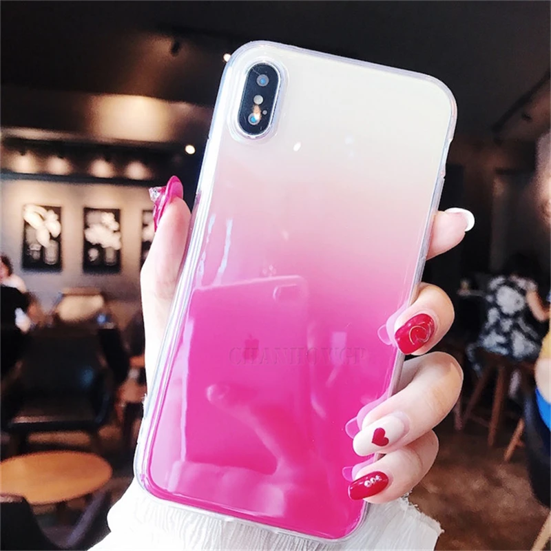 Градиентный чехол для Samsung Galaxy A70 A50 A40 A30 A20E A20 A10 S A6 A7 A8 A9 J8 J6 J4 Plus 2018 S10 S10e Note 10