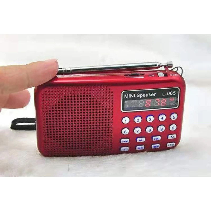 L-065 Multifunctional Mini Digital Voice Recorder Speaker with FM Radio MP3 Player LED Flashlight Support TF/USB | Электроника