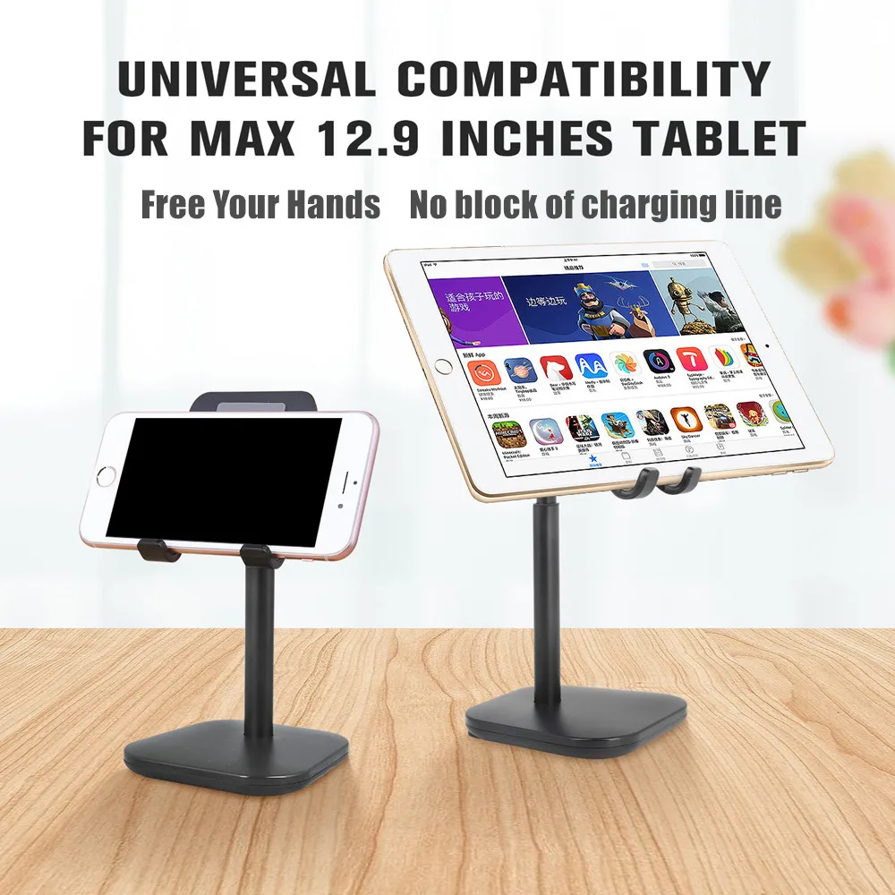 

Tablet Stand Holder Desk Adjustable Desktop Mobile Phone Stand for Samsung Huawei Lenovo IPad Tablets Holder 4.7''-13'' Screen
