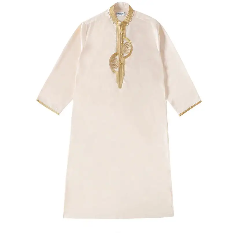 Марокканский исламский джеллаба Арабская мужская одежда абайя платье Дубайский