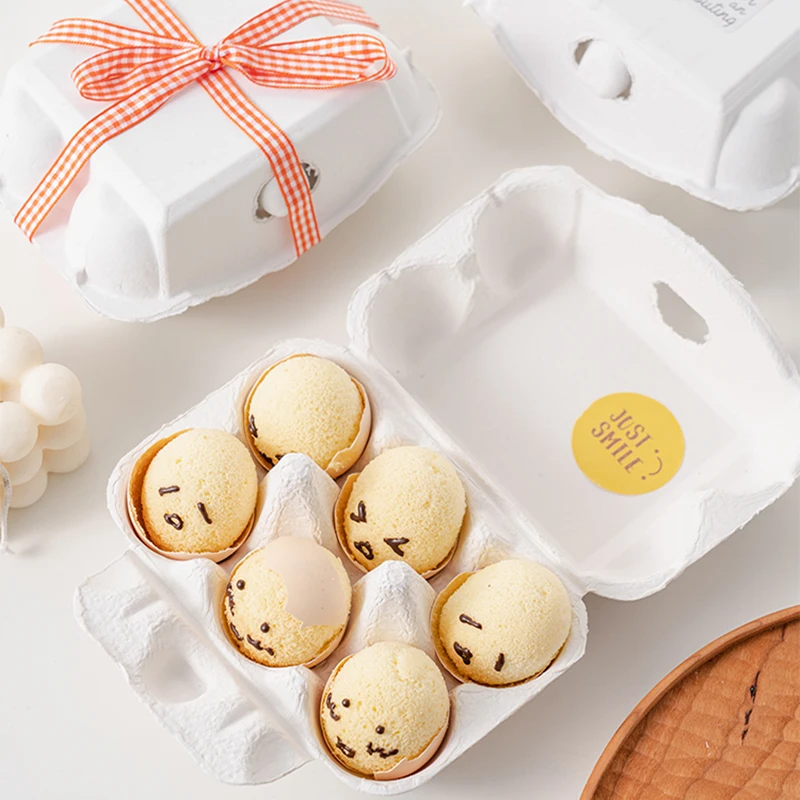

Disposable Pulp Packing Box For Cake Cupcake Take-Out Package Dessert Wrapping Container Chocolate Gift Box Food Grade Material