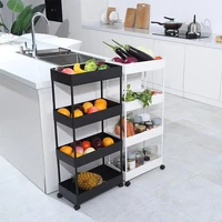 bathroom shelf storage 4 tier rolling cart prateleiras com rodas save space rolling cart storage kitchen furniture