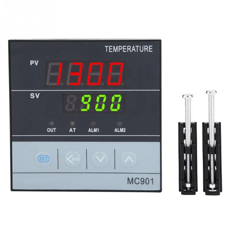 

MC901 Digital Waterproof PID Temperature Controller K Type PT100 Sensor Input Relay SSR Output Temperature Controller