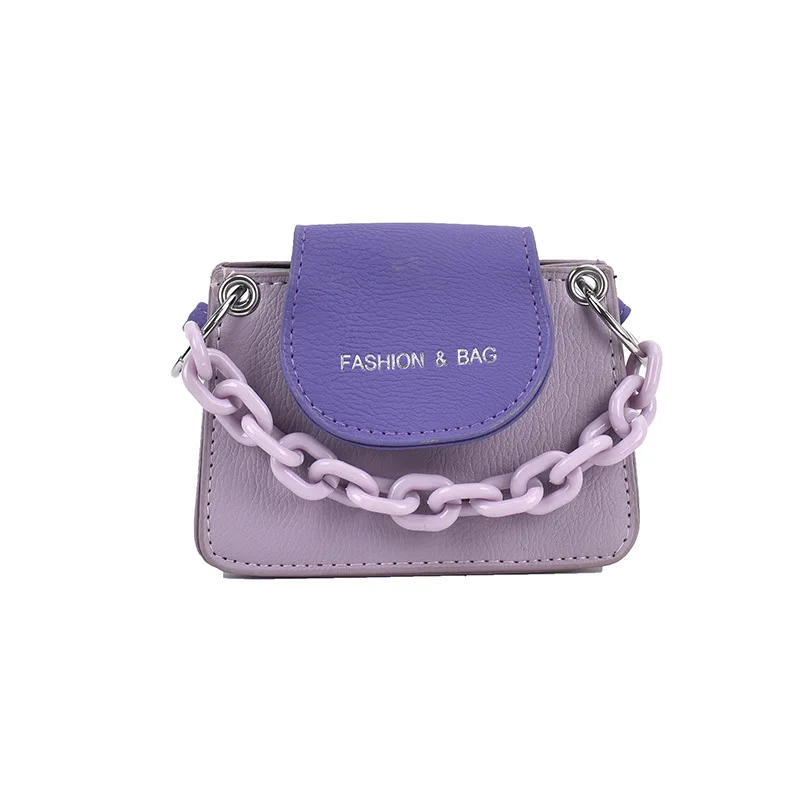 

Summer Mini Shoulder Bag New Letter Printing Handbag Fashion Color Matching Lady Messenger Bag Trend Chain Lady Small Square Bag