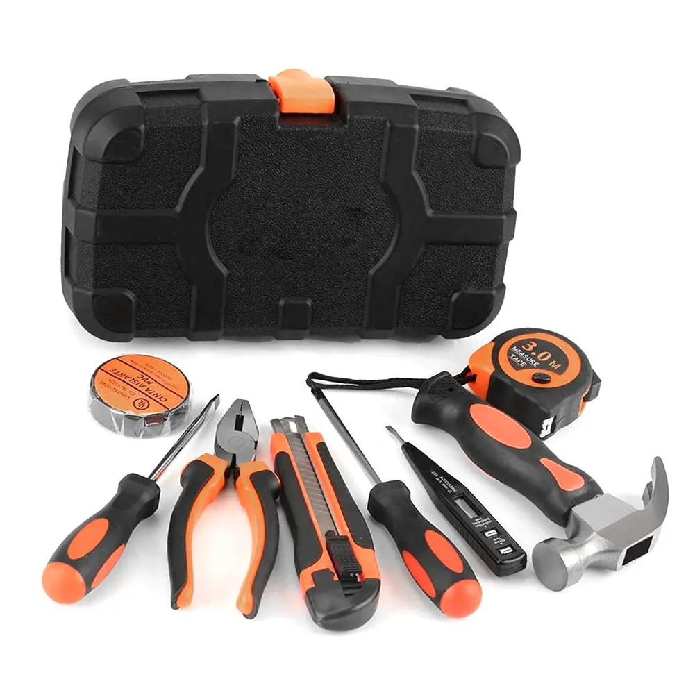 

Набор ручных инструментов, комплект из 9 предметов, пластмассовый чехол для ремонта ручных инструментов, для ремонта ручных ремонтов