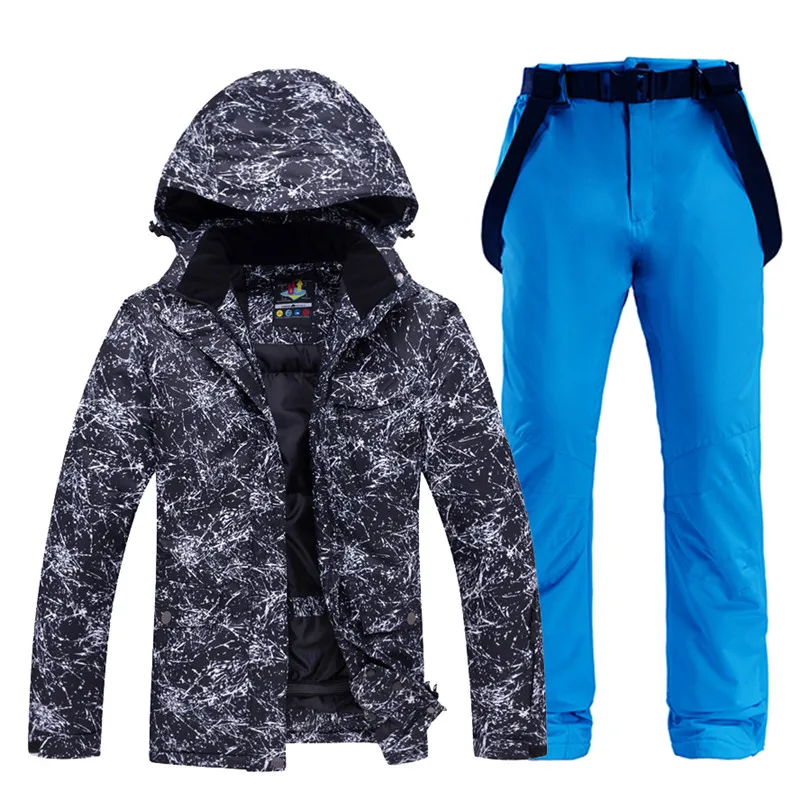 Picture Jacket pant 30 Женская Мужская зимняя одежда, комплекты для сноубординга, водонепроницаемая ветрозащитная Спортивная одежда для улицы, лыжный костюм, куртки+ зимние штаны с ремнем - Цвет: Picture Jacket pant