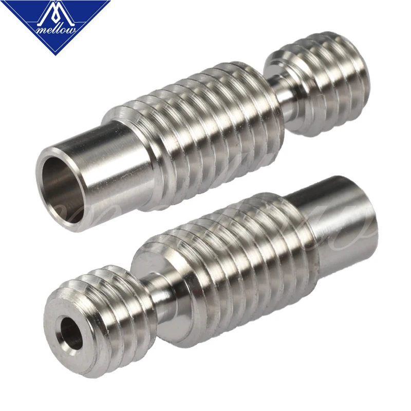 

Mellow All-Metal NF V6 titanium alloy heat break TC4(Grade5) 3D Printer nozzle throat for 1.75mm/3.00 HOTEND E3D V6 heater block