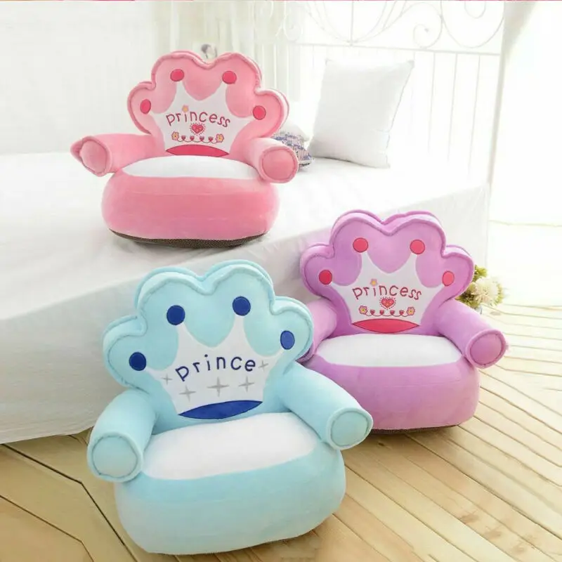 Cute Kids Sofa Baby Seats Furniture Only Cover NO Filling Cartoon foldable Seat Children Chair Toddler Folding |