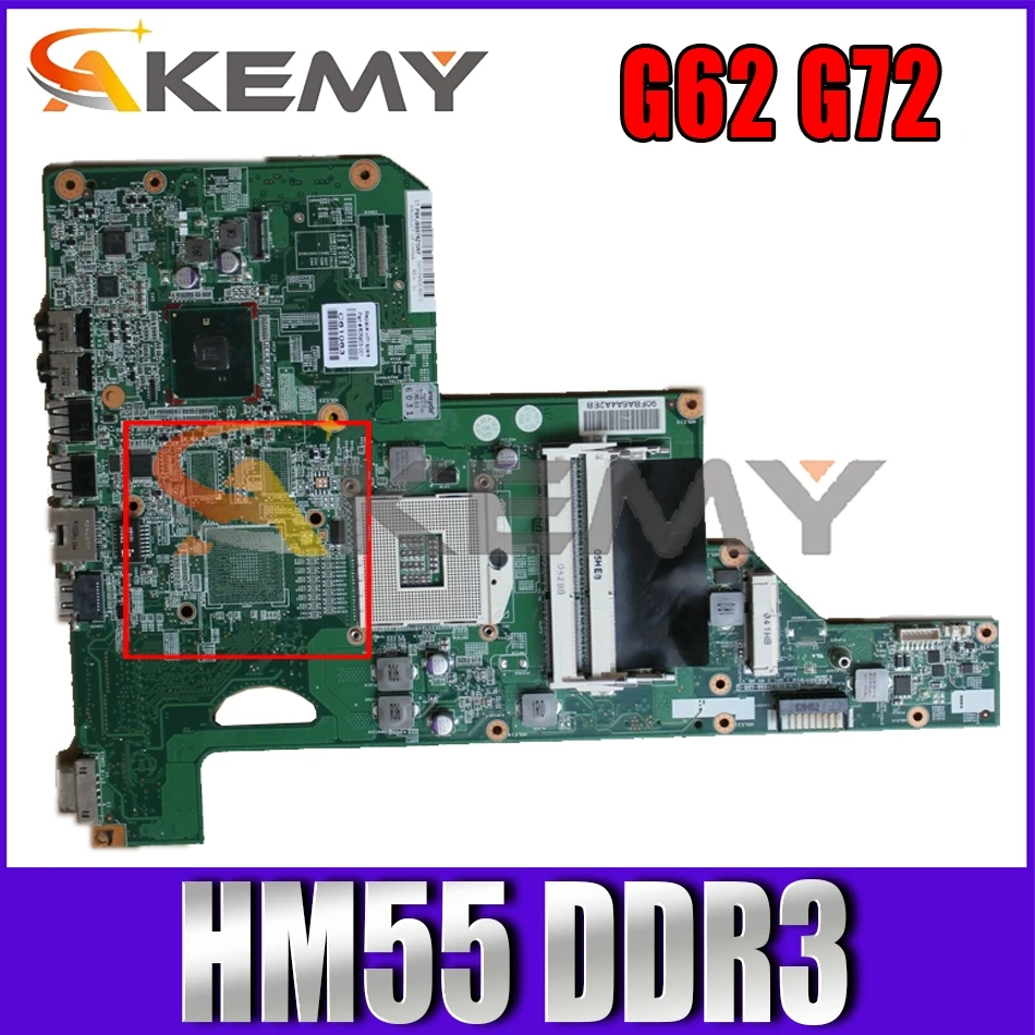 

615849-001 615849-601 для HP павильон G62 G72 материнская плата для ноутбука 01013Y000-600-G HM55 DDR3 материнская плата для ноутбука