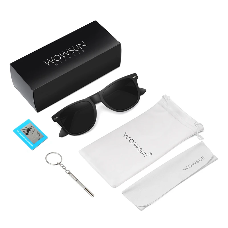 

WOWSUN Retro Polarized Sunglasses Men's Driving Shades Male Sun Glasses Men Vintage Cheap Luxury Brand Designer Oculos UV400