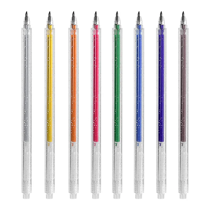 8 Color Multicolor Water Pen Set Bling Flash Neutral Marker Candy Drawing Scrapbook Album Tool Stationery Art | Канцтовары для