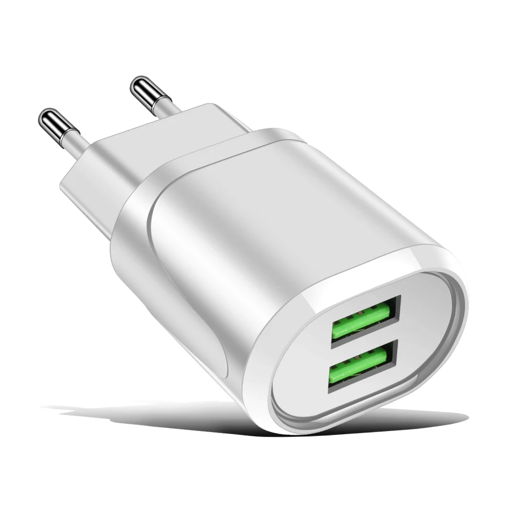 Зарядное устройство CDEN USB EU с двумя разъемами быстрое зарядное для iphone Samsung