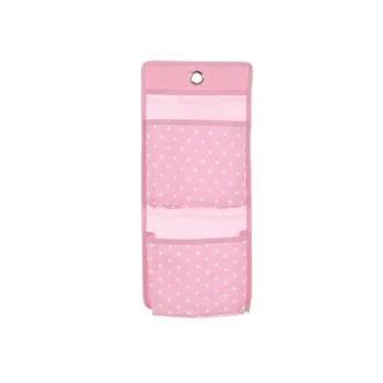 Pink 2 layers 2, 3, 4 кармана, в горошек, водонепроницаемый, ткань Оксфорд, дверь, задняя стенка, прикроватный шкаф, продуктовые подвесные органайзеры, весна-лето, Новинка - Цвет: Pink 2 layers