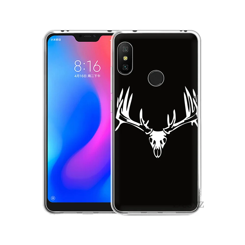 Чехол в простом стиле с изображением оленя лошади цветка для Xiaomi Redmi mi 8 SE Note 5 5A 6 6X