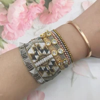 bluestar women bracelet turkish evil eye bracelet crystal bead armband jewelry handmade woven loom bead