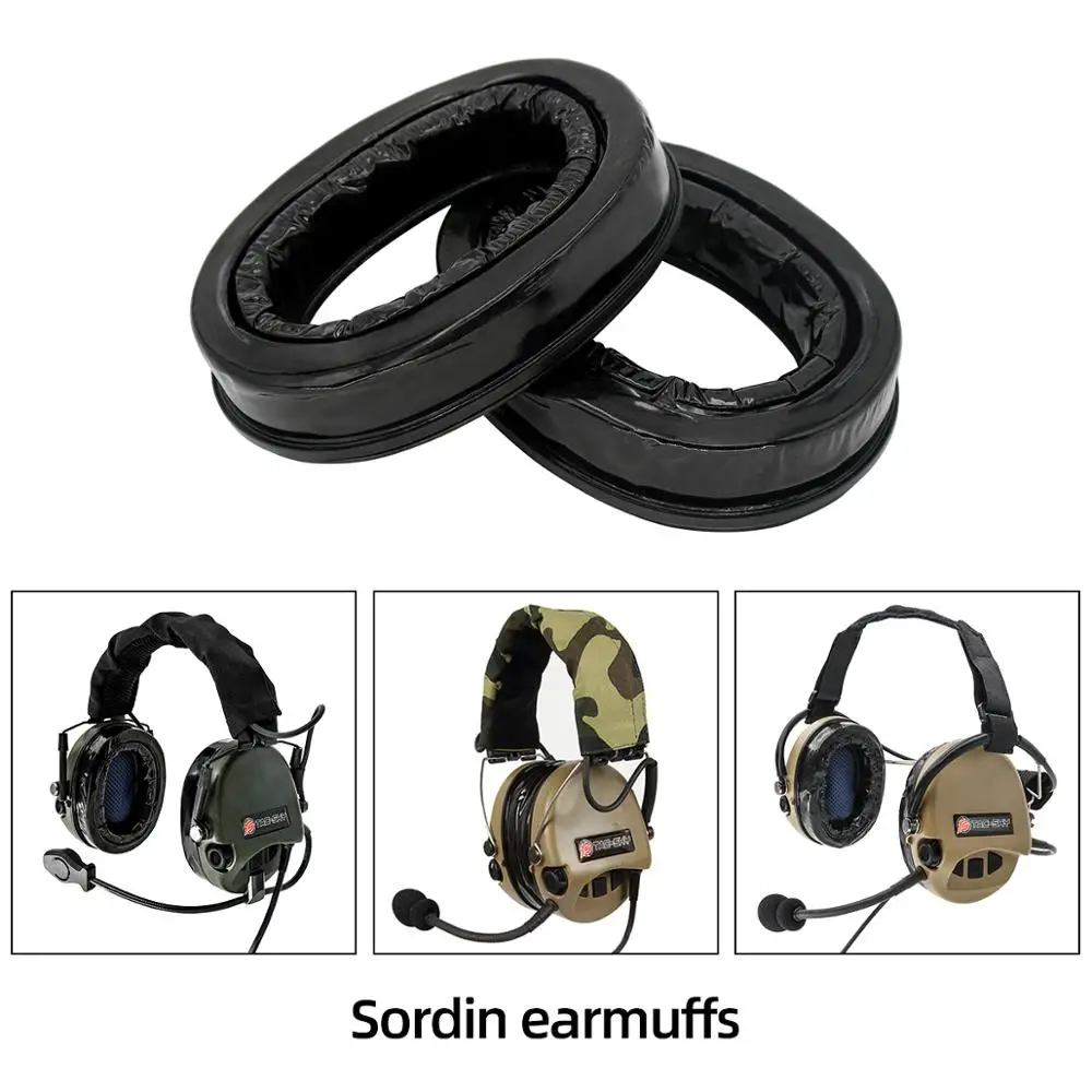 

MSA SORDIN Tactical Headset Pickup Noise Reduction Earmuffs Electronic Shooting Headset Sordin Headset Gel Earmuffs