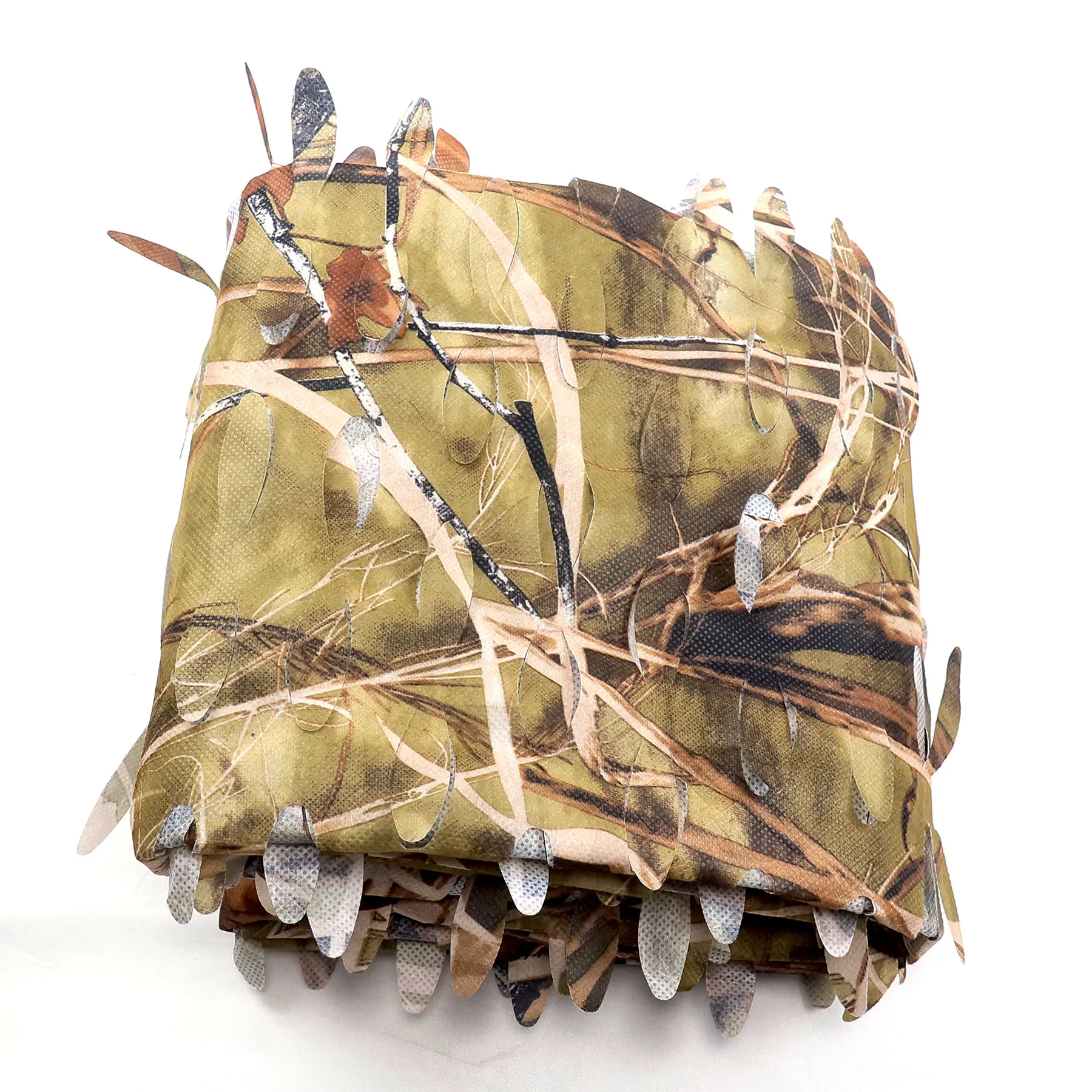 Легкая Бесшумная камуфляжная сетка с листьями, камуфляжная сетка 3D, камуфляжная сетка для охоты, 56 дюймов x 12 футов