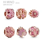 Блестящая подвеска в виде поцелуя сердца, вышитое бисером, ажурное розовое цветочное украшение в виде маргаритки, украшение из искусственного серебра