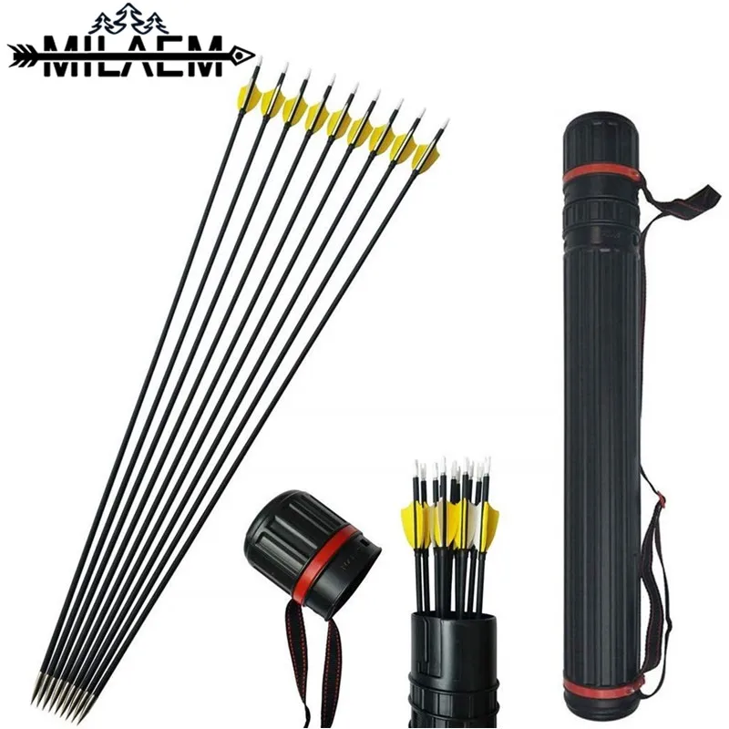 Стрельба из лука позвоночника 1000 углерода стрелки 31 дюйм Охота со стрелками с 2