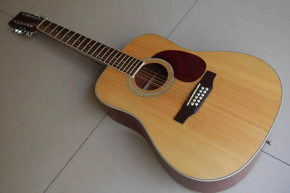 Новое поступление 41 # Акустическая гитара 12 струн высокое качество натуральный