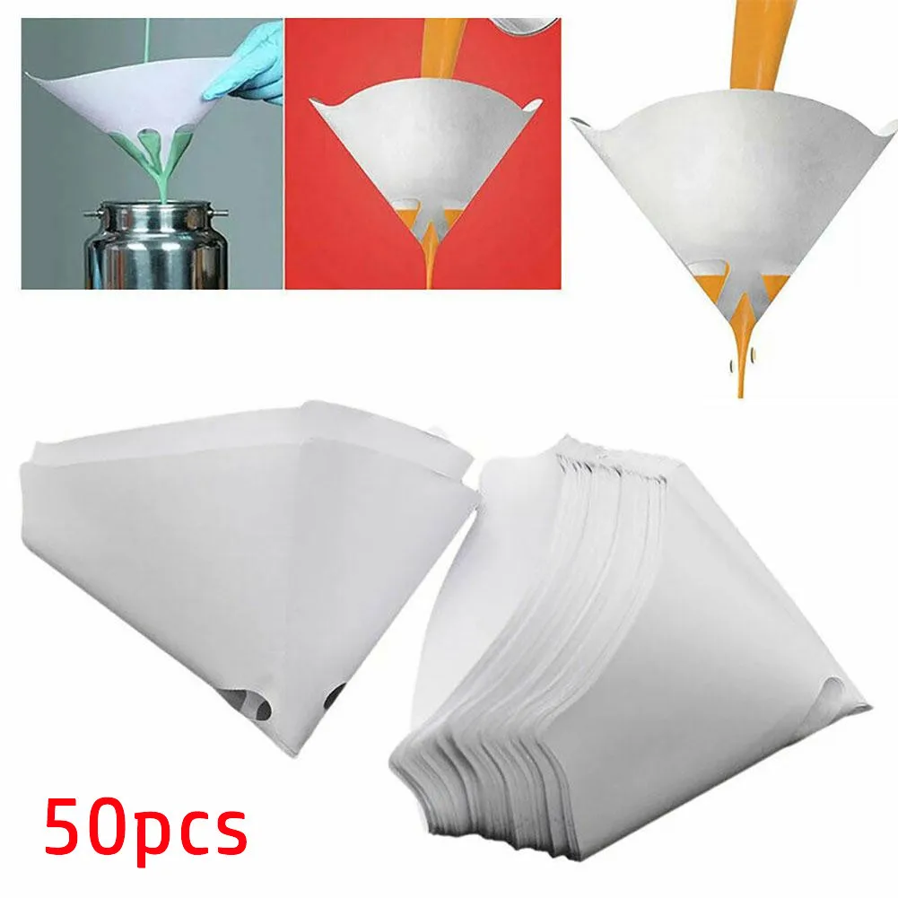 

Spray Filter Paper Strainers White 190 Mu Filter 50 Pcs DIY Mesh Paint