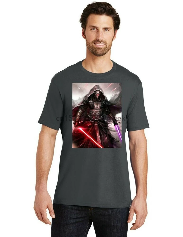 Мужская футболка с коротким рукавом Darth Revan Sith Lord размеры от XS до 4XL |