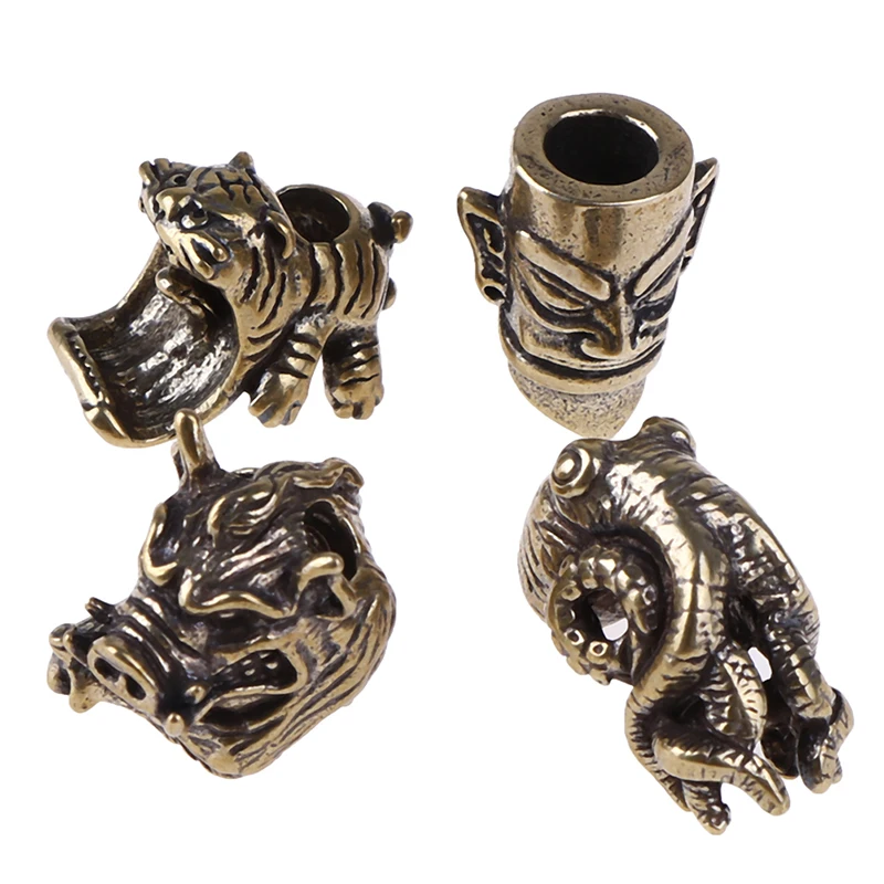 Титановые Ретро латунные бусины для ножей шнурки подвески веревка шнур