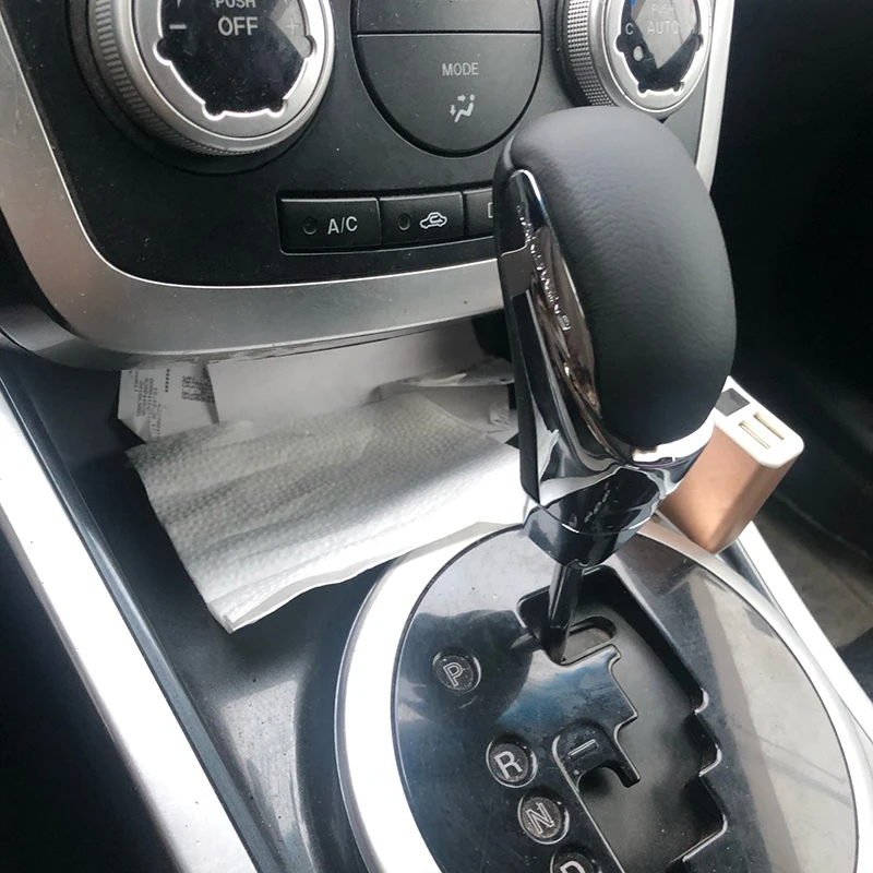 Автоматическая ручка переключения передач АКПП КПП для Mazda 3 5 6 8 MX CX 7 CX-9 из натуральной кожи
