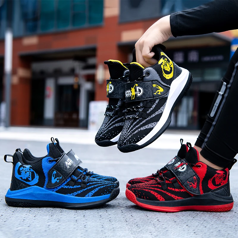 

Fashion New Children's Breathable Sports Basketball Shoes Kids Sneakers for Girl Boy Soft Non-slip Wear-resistant Casual Shoes