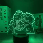 Светодиодный ночсветильник Seraph of the End для спальни, декоративный светильник, подарок на день рождения, аниме 3d лампа серого цвета