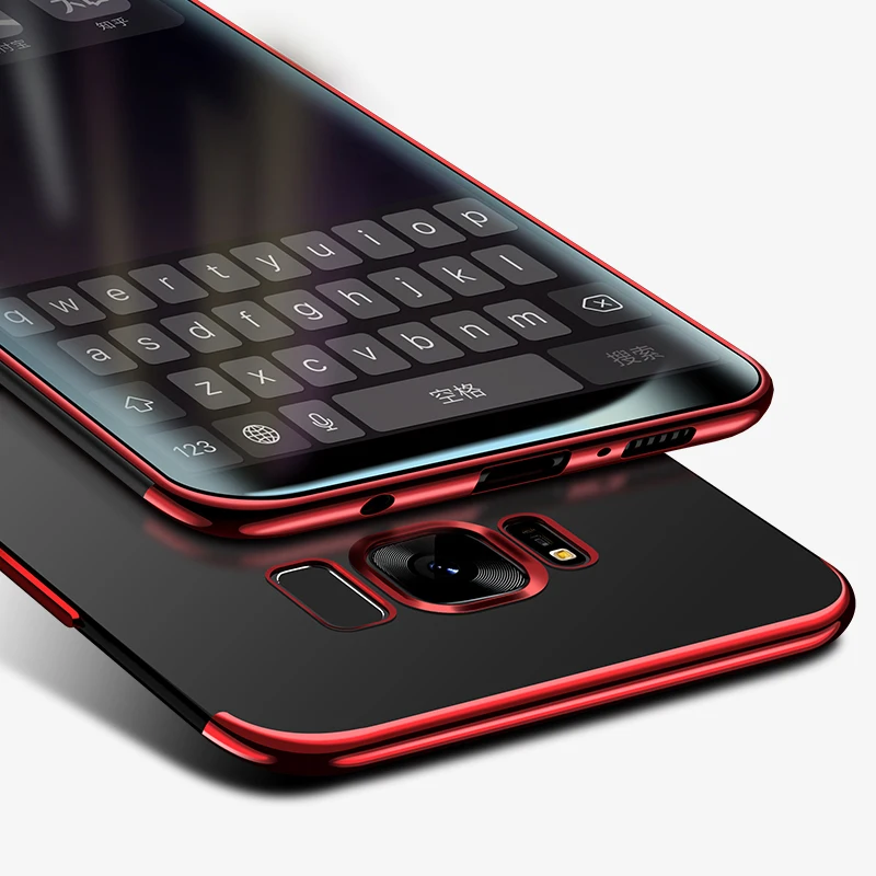 Роскошный позолоченный ТПУ силиконовый чехол для телефона Samsung Galaxy S8 Plus S7 S6 Edge S5 A3